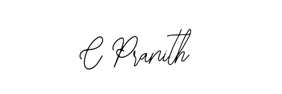 Design your own signature with our free online signature maker. With this signature software, you can create a handwritten (Bearetta-2O07w) signature for name C Pranith. C Pranith signature style 12 images and pictures png