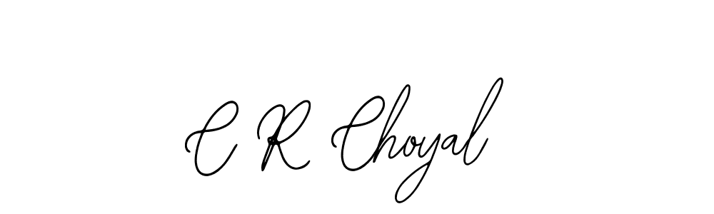 Make a beautiful signature design for name C R Choyal. With this signature (Bearetta-2O07w) style, you can create a handwritten signature for free. C R Choyal signature style 12 images and pictures png