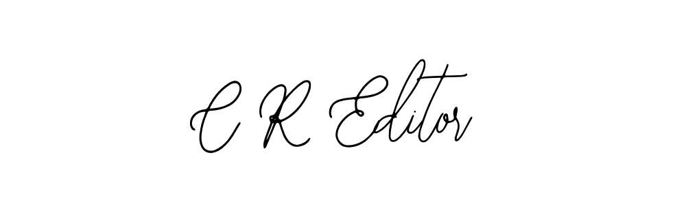 Also You can easily find your signature by using the search form. We will create C R Editor name handwritten signature images for you free of cost using Bearetta-2O07w sign style. C R Editor signature style 12 images and pictures png