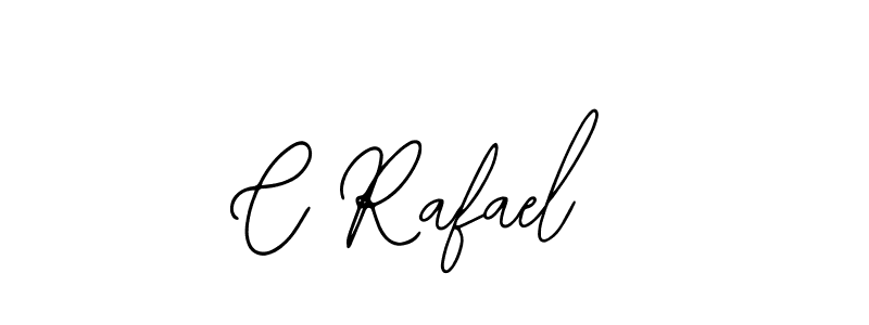 You should practise on your own different ways (Bearetta-2O07w) to write your name (C Rafael) in signature. don't let someone else do it for you. C Rafael signature style 12 images and pictures png