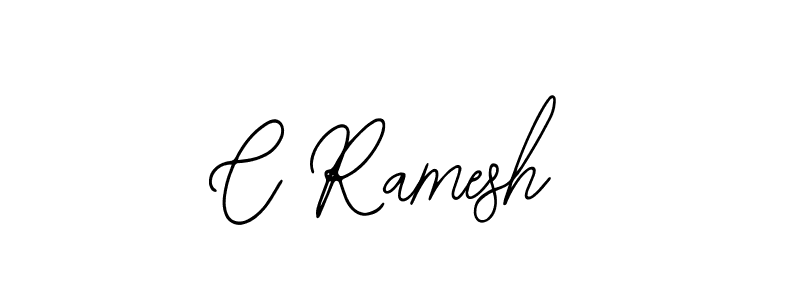 Design your own signature with our free online signature maker. With this signature software, you can create a handwritten (Bearetta-2O07w) signature for name C Ramesh. C Ramesh signature style 12 images and pictures png