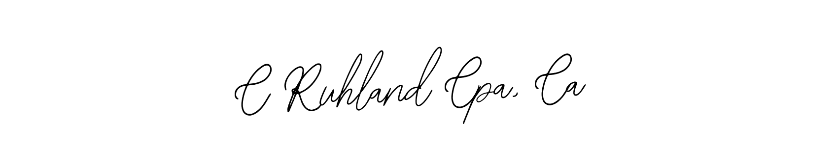 Also You can easily find your signature by using the search form. We will create C Ruhland Cpa, Ca name handwritten signature images for you free of cost using Bearetta-2O07w sign style. C Ruhland Cpa, Ca signature style 12 images and pictures png