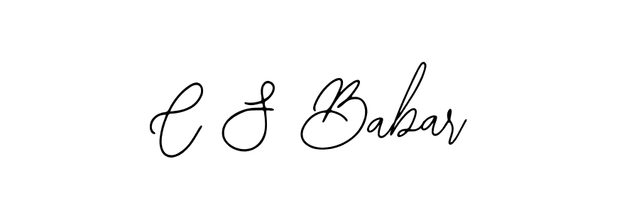 C S Babar stylish signature style. Best Handwritten Sign (Bearetta-2O07w) for my name. Handwritten Signature Collection Ideas for my name C S Babar. C S Babar signature style 12 images and pictures png