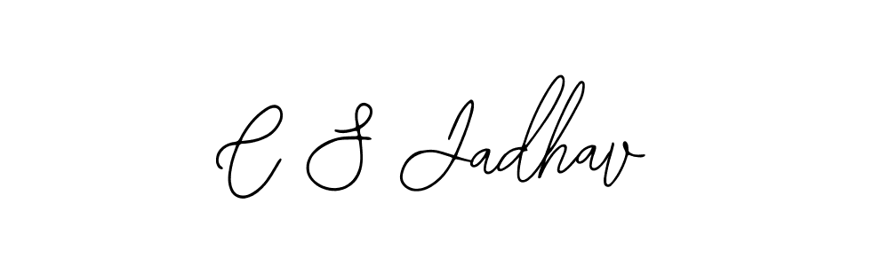 You should practise on your own different ways (Bearetta-2O07w) to write your name (C S Jadhav) in signature. don't let someone else do it for you. C S Jadhav signature style 12 images and pictures png