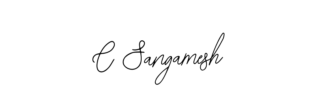 Design your own signature with our free online signature maker. With this signature software, you can create a handwritten (Bearetta-2O07w) signature for name C Sangamesh. C Sangamesh signature style 12 images and pictures png