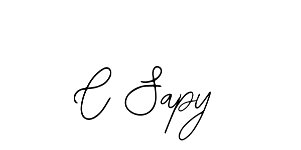 Use a signature maker to create a handwritten signature online. With this signature software, you can design (Bearetta-2O07w) your own signature for name C Sapy. C Sapy signature style 12 images and pictures png