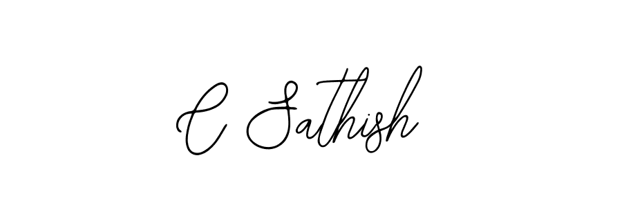 Create a beautiful signature design for name C Sathish. With this signature (Bearetta-2O07w) fonts, you can make a handwritten signature for free. C Sathish signature style 12 images and pictures png