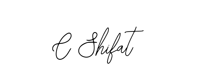 Use a signature maker to create a handwritten signature online. With this signature software, you can design (Bearetta-2O07w) your own signature for name C Shifat. C Shifat signature style 12 images and pictures png