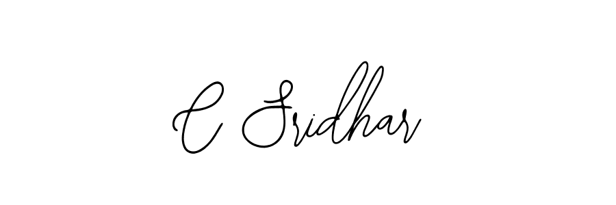 You should practise on your own different ways (Bearetta-2O07w) to write your name (C Sridhar) in signature. don't let someone else do it for you. C Sridhar signature style 12 images and pictures png