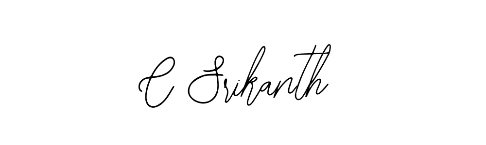 The best way (Bearetta-2O07w) to make a short signature is to pick only two or three words in your name. The name C Srikanth include a total of six letters. For converting this name. C Srikanth signature style 12 images and pictures png