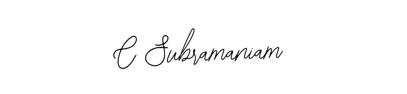The best way (Bearetta-2O07w) to make a short signature is to pick only two or three words in your name. The name C Subramaniam include a total of six letters. For converting this name. C Subramaniam signature style 12 images and pictures png