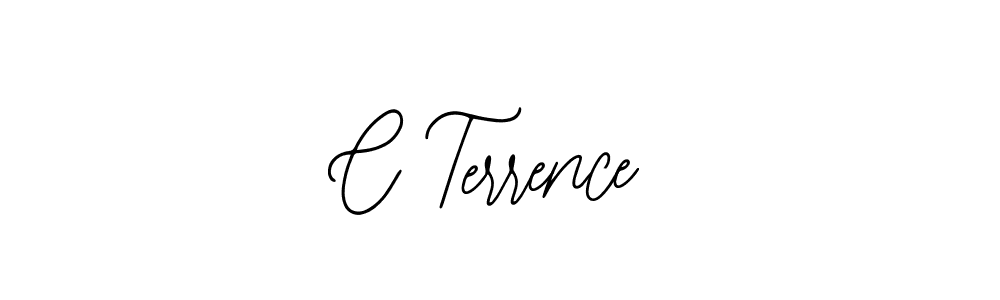 You should practise on your own different ways (Bearetta-2O07w) to write your name (C Terrence) in signature. don't let someone else do it for you. C Terrence signature style 12 images and pictures png