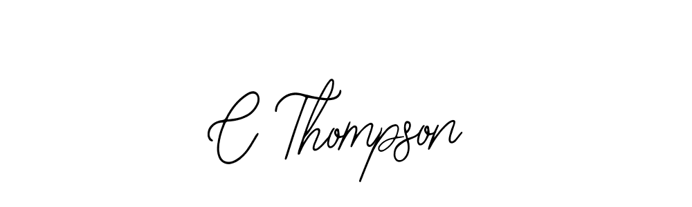 Design your own signature with our free online signature maker. With this signature software, you can create a handwritten (Bearetta-2O07w) signature for name C Thompson. C Thompson signature style 12 images and pictures png