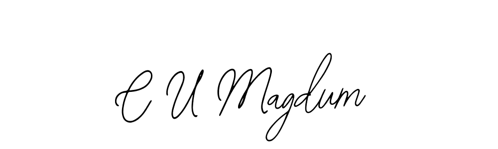 Similarly Bearetta-2O07w is the best handwritten signature design. Signature creator online .You can use it as an online autograph creator for name C U Magdum. C U Magdum signature style 12 images and pictures png