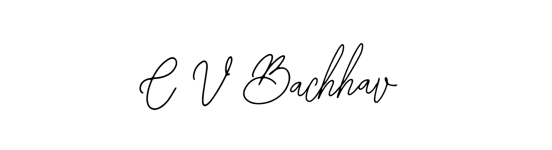 Also we have C V Bachhav name is the best signature style. Create professional handwritten signature collection using Bearetta-2O07w autograph style. C V Bachhav signature style 12 images and pictures png