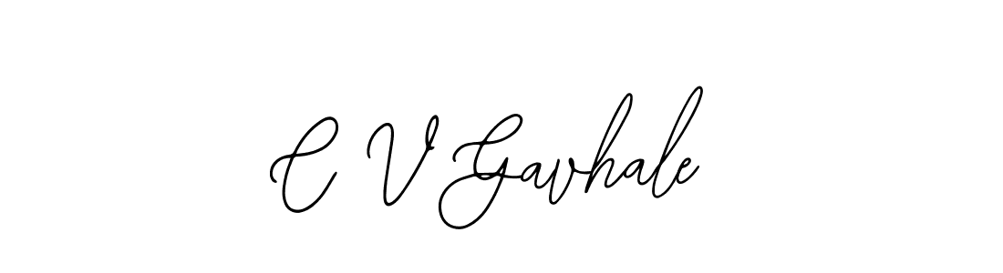 You should practise on your own different ways (Bearetta-2O07w) to write your name (C V Gavhale) in signature. don't let someone else do it for you. C V Gavhale signature style 12 images and pictures png