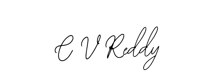 The best way (Bearetta-2O07w) to make a short signature is to pick only two or three words in your name. The name C V Reddy include a total of six letters. For converting this name. C V Reddy signature style 12 images and pictures png