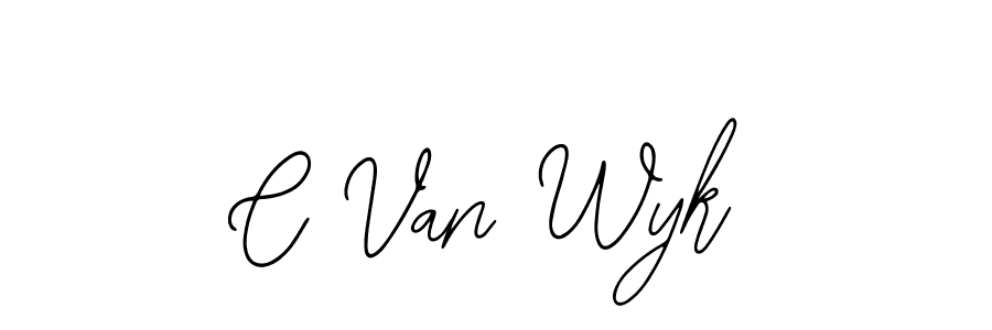 Design your own signature with our free online signature maker. With this signature software, you can create a handwritten (Bearetta-2O07w) signature for name C Van Wyk. C Van Wyk signature style 12 images and pictures png