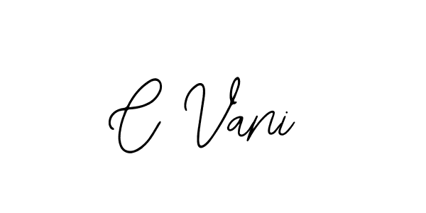 Design your own signature with our free online signature maker. With this signature software, you can create a handwritten (Bearetta-2O07w) signature for name C Vani. C Vani signature style 12 images and pictures png