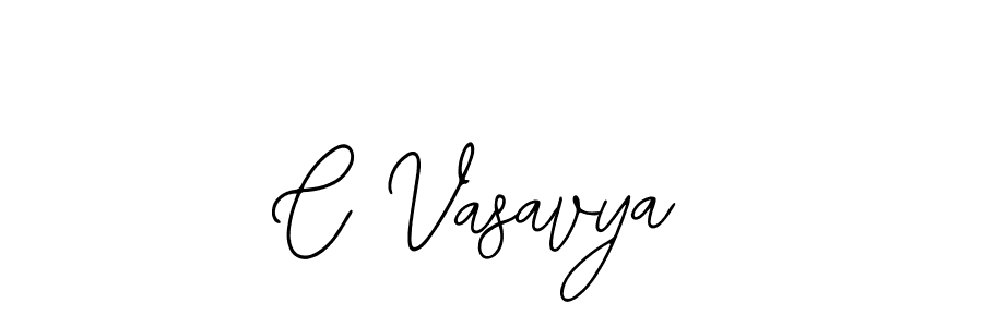 C Vasavya stylish signature style. Best Handwritten Sign (Bearetta-2O07w) for my name. Handwritten Signature Collection Ideas for my name C Vasavya. C Vasavya signature style 12 images and pictures png