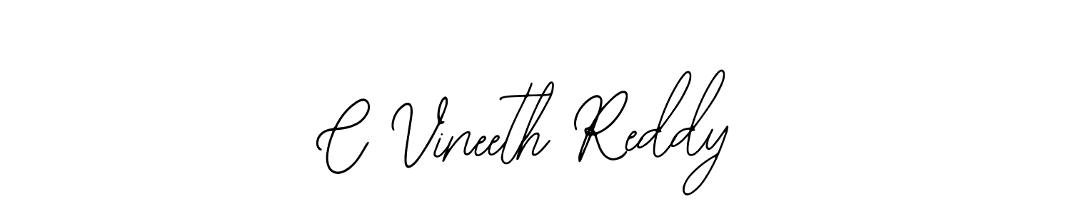 Also we have C Vineeth Reddy name is the best signature style. Create professional handwritten signature collection using Bearetta-2O07w autograph style. C Vineeth Reddy signature style 12 images and pictures png