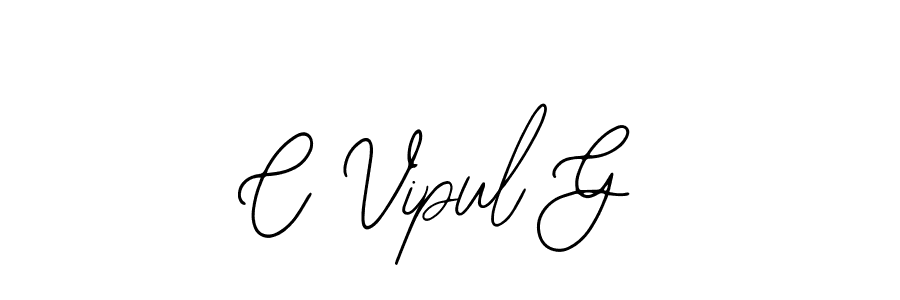 Bearetta-2O07w is a professional signature style that is perfect for those who want to add a touch of class to their signature. It is also a great choice for those who want to make their signature more unique. Get C Vipul G name to fancy signature for free. C Vipul G signature style 12 images and pictures png