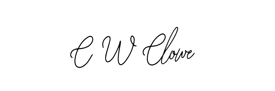 Create a beautiful signature design for name C W Clowe. With this signature (Bearetta-2O07w) fonts, you can make a handwritten signature for free. C W Clowe signature style 12 images and pictures png