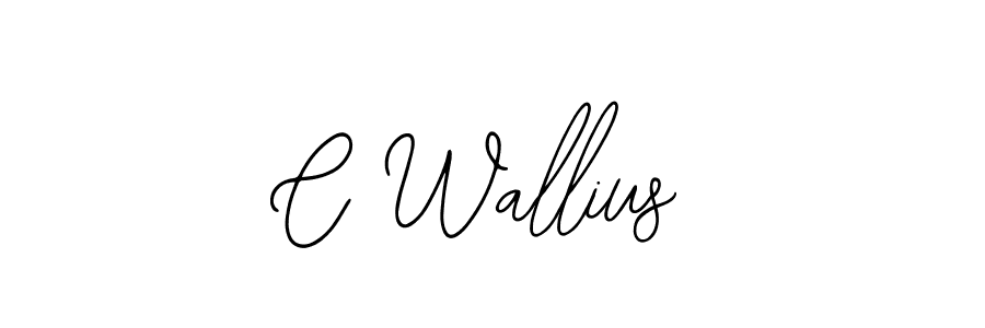 if you are searching for the best signature style for your name C Wallius. so please give up your signature search. here we have designed multiple signature styles  using Bearetta-2O07w. C Wallius signature style 12 images and pictures png