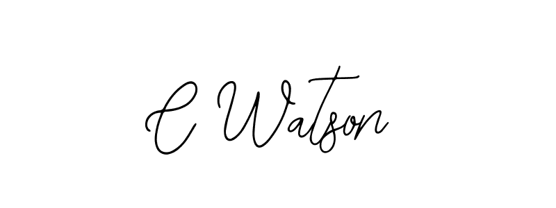 C Watson stylish signature style. Best Handwritten Sign (Bearetta-2O07w) for my name. Handwritten Signature Collection Ideas for my name C Watson. C Watson signature style 12 images and pictures png
