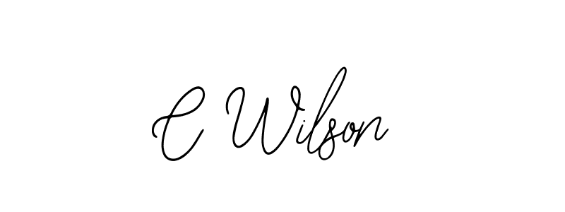 How to make C Wilson name signature. Use Bearetta-2O07w style for creating short signs online. This is the latest handwritten sign. C Wilson signature style 12 images and pictures png