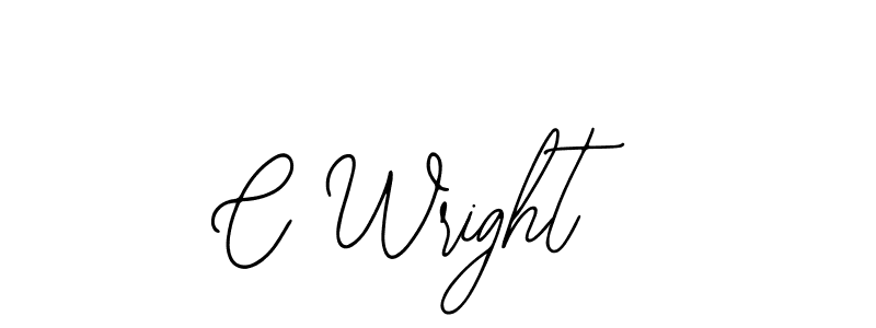 You should practise on your own different ways (Bearetta-2O07w) to write your name (C Wright) in signature. don't let someone else do it for you. C Wright signature style 12 images and pictures png