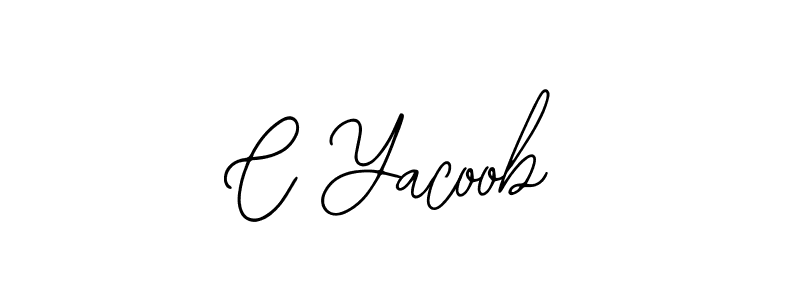 Make a beautiful signature design for name C Yacoob. With this signature (Bearetta-2O07w) style, you can create a handwritten signature for free. C Yacoob signature style 12 images and pictures png