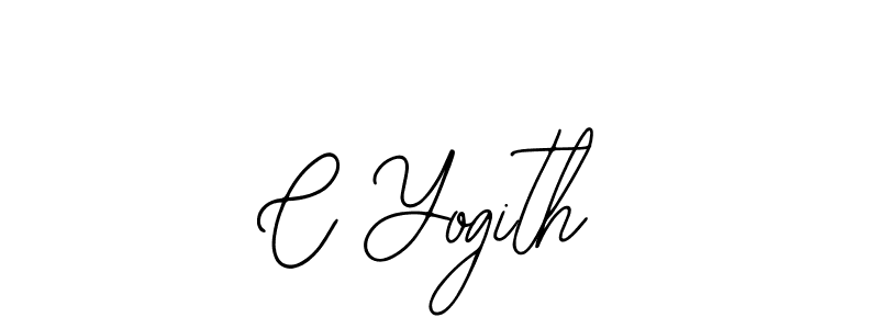 The best way (Bearetta-2O07w) to make a short signature is to pick only two or three words in your name. The name C Yogith include a total of six letters. For converting this name. C Yogith signature style 12 images and pictures png