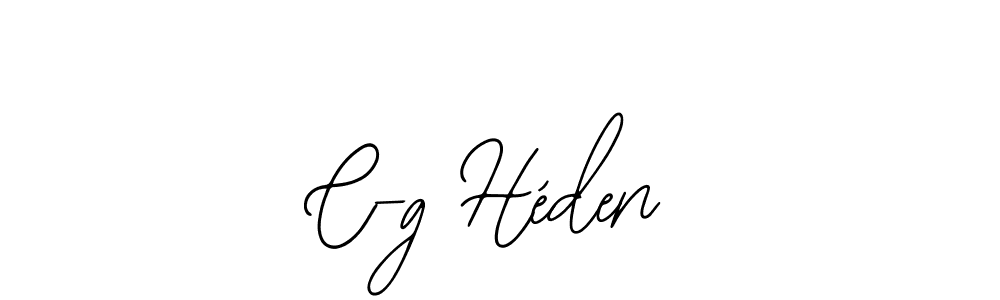 How to make C-g Héden name signature. Use Bearetta-2O07w style for creating short signs online. This is the latest handwritten sign. C-g Héden signature style 12 images and pictures png