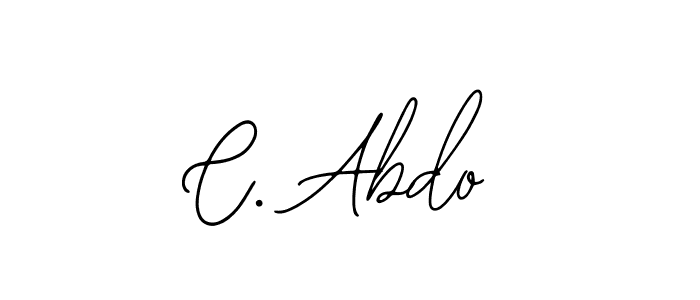 The best way (Bearetta-2O07w) to make a short signature is to pick only two or three words in your name. The name C. Abdo include a total of six letters. For converting this name. C. Abdo signature style 12 images and pictures png