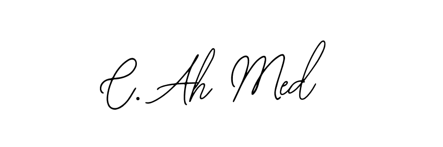 Design your own signature with our free online signature maker. With this signature software, you can create a handwritten (Bearetta-2O07w) signature for name C. Ah Med. C. Ah Med signature style 12 images and pictures png