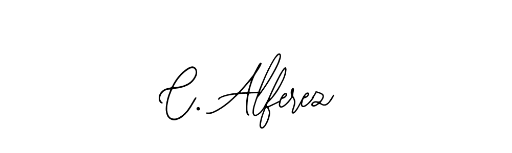 Similarly Bearetta-2O07w is the best handwritten signature design. Signature creator online .You can use it as an online autograph creator for name C. Alferez. C. Alferez signature style 12 images and pictures png