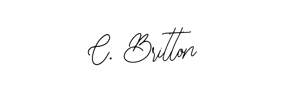 Make a beautiful signature design for name C. Britton. With this signature (Bearetta-2O07w) style, you can create a handwritten signature for free. C. Britton signature style 12 images and pictures png