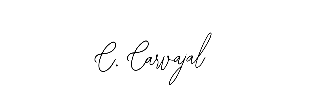 You should practise on your own different ways (Bearetta-2O07w) to write your name (C. Carvajal) in signature. don't let someone else do it for you. C. Carvajal signature style 12 images and pictures png