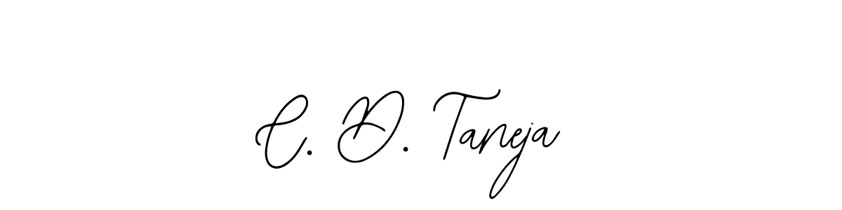 You should practise on your own different ways (Bearetta-2O07w) to write your name (C. D. Taneja) in signature. don't let someone else do it for you. C. D. Taneja signature style 12 images and pictures png