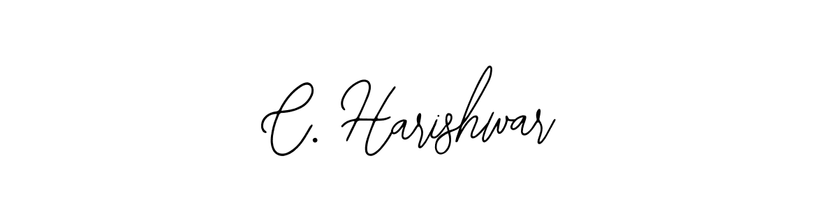 Design your own signature with our free online signature maker. With this signature software, you can create a handwritten (Bearetta-2O07w) signature for name C. Harishwar. C. Harishwar signature style 12 images and pictures png