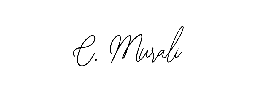 You should practise on your own different ways (Bearetta-2O07w) to write your name (C. Murali) in signature. don't let someone else do it for you. C. Murali signature style 12 images and pictures png