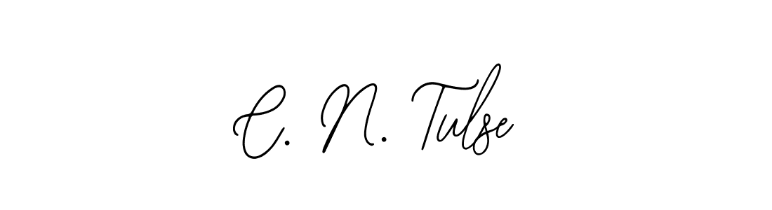 How to make C. N. Tulse name signature. Use Bearetta-2O07w style for creating short signs online. This is the latest handwritten sign. C. N. Tulse signature style 12 images and pictures png