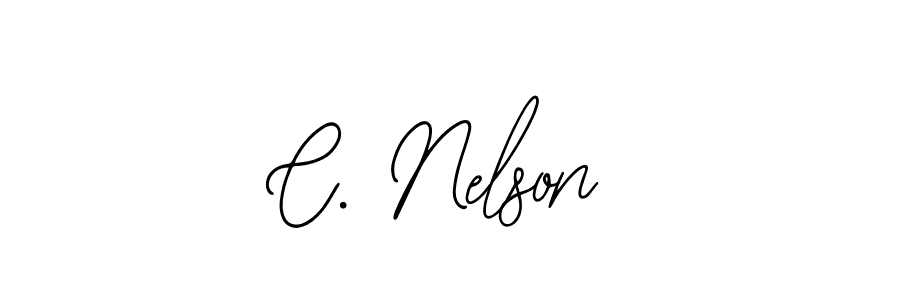 How to make C. Nelson name signature. Use Bearetta-2O07w style for creating short signs online. This is the latest handwritten sign. C. Nelson signature style 12 images and pictures png