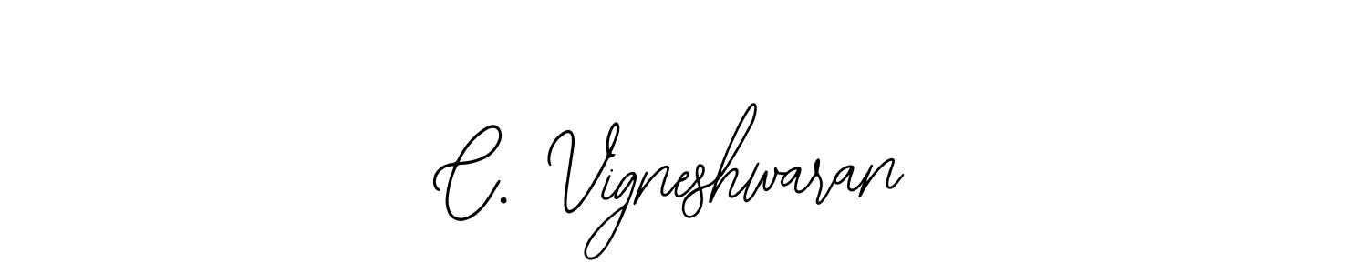 This is the best signature style for the C. Vigneshwaran name. Also you like these signature font (Bearetta-2O07w). Mix name signature. C. Vigneshwaran signature style 12 images and pictures png