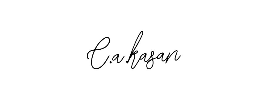 Here are the top 10 professional signature styles for the name C.a.kasan. These are the best autograph styles you can use for your name. C.a.kasan signature style 12 images and pictures png