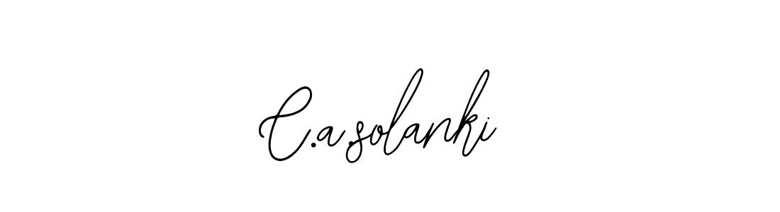 Make a beautiful signature design for name C.a.solanki. Use this online signature maker to create a handwritten signature for free. C.a.solanki signature style 12 images and pictures png