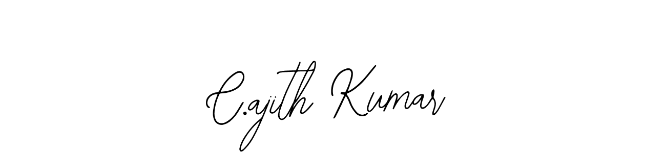 The best way (Bearetta-2O07w) to make a short signature is to pick only two or three words in your name. The name C.ajith Kumar include a total of six letters. For converting this name. C.ajith Kumar signature style 12 images and pictures png
