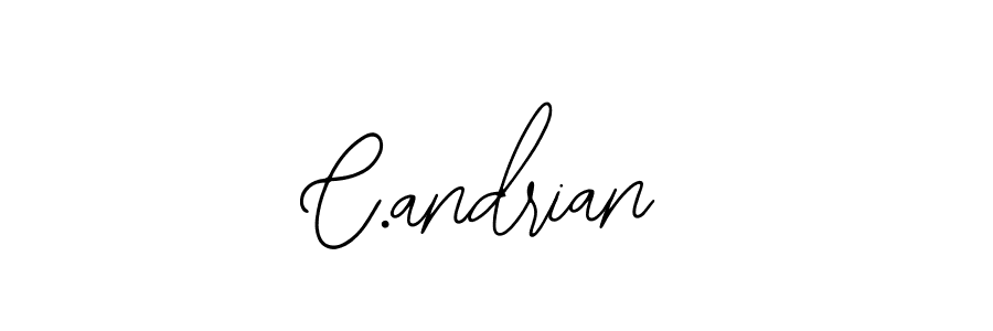 You should practise on your own different ways (Bearetta-2O07w) to write your name (C.andrian) in signature. don't let someone else do it for you. C.andrian signature style 12 images and pictures png