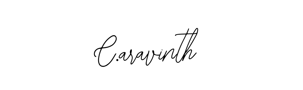 How to make C.aravinth name signature. Use Bearetta-2O07w style for creating short signs online. This is the latest handwritten sign. C.aravinth signature style 12 images and pictures png